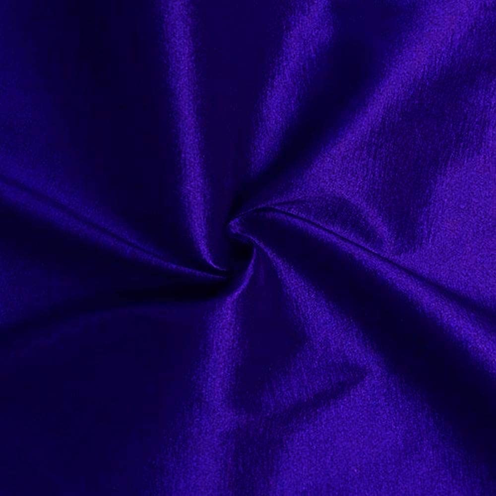 60" Wide Medium Weight Stretch Taffeta Fabric (Purple, 1 Yard )