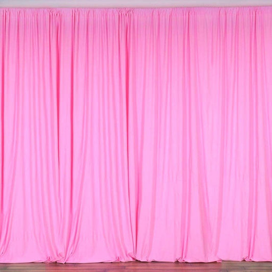 Seamless Polyester Backdrop Drape Curtain Panel - (Hot Pink,