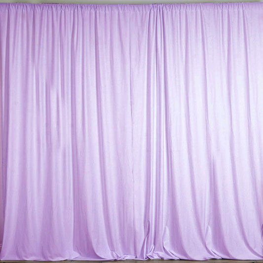 Polyester Backdrop Drape Curtain Panel - (Lilac,