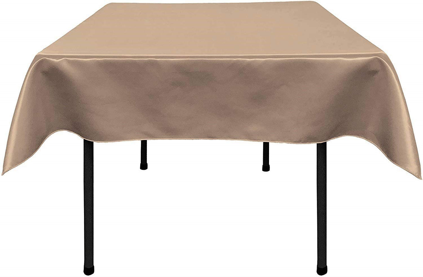 Polyester Bridal Satin Table Tablecloth (Taupe,
