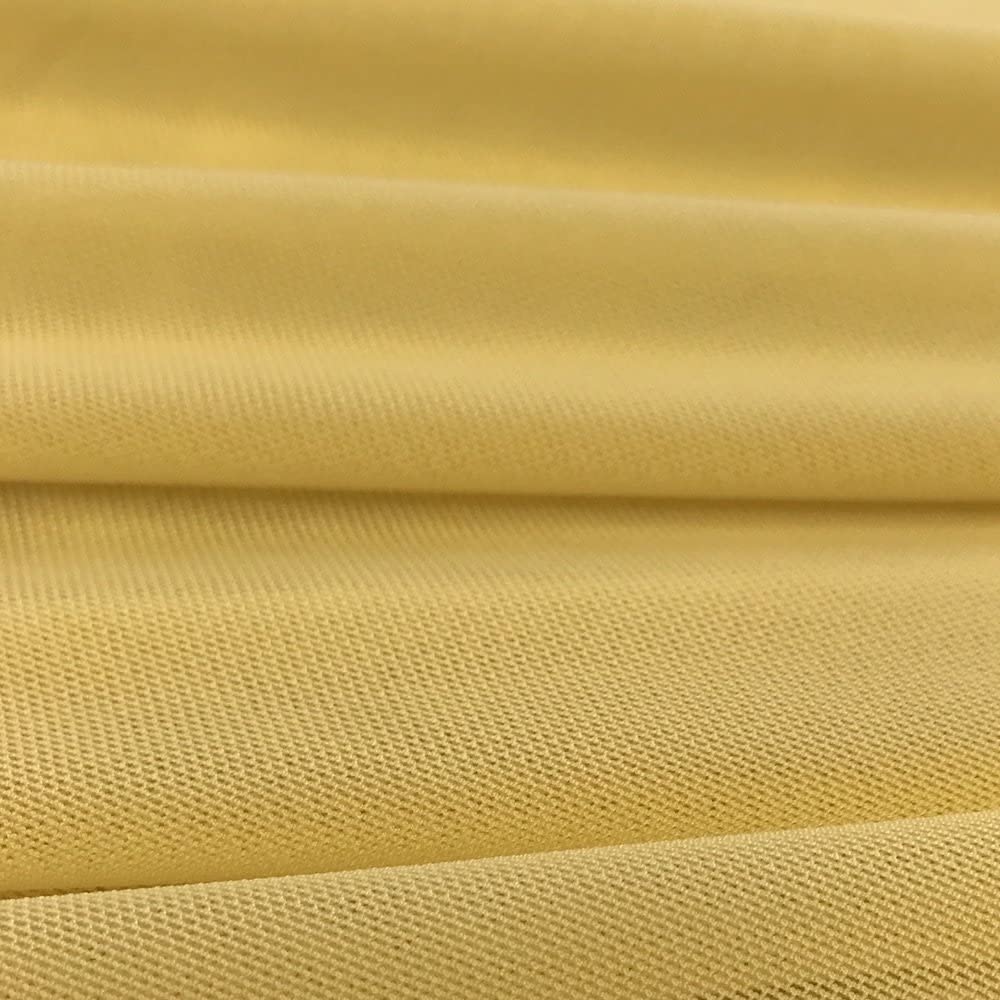 Solid Stretch Power Mesh Fabric Nylon Spandex (1 Yard, Gold)