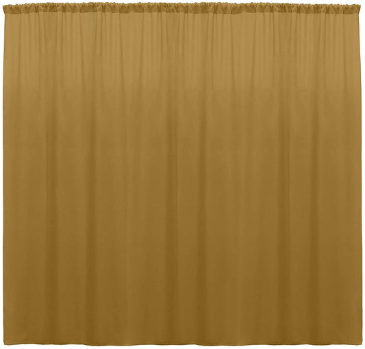 Polyester Backdrop Drape Curtain Panel - (Gold