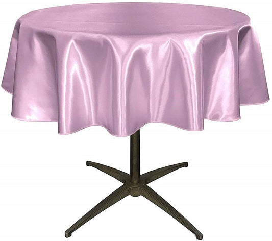 Bridal Satin Table Overlay, for Small Coffee Table (Lilac,