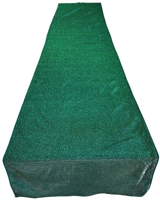 Full Covered Glitter Shimmer Fabric Table Runner - Party Decoration Long, Jade )
