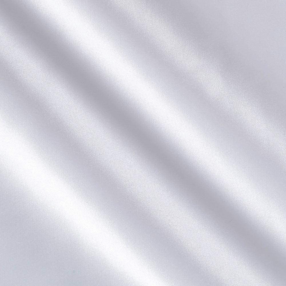 Spandex, Stretch L'Amour Satin Fabric (White, 1 Yard)