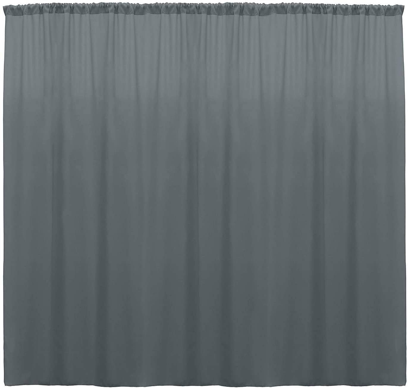 Polyester Backdrop Drape Curtain Panel - (Charcoal,