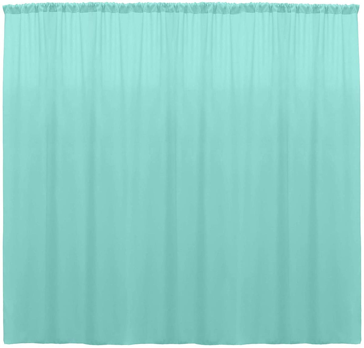 Polyester Backdrop Drape Curtain Panel - (Aqua Green,