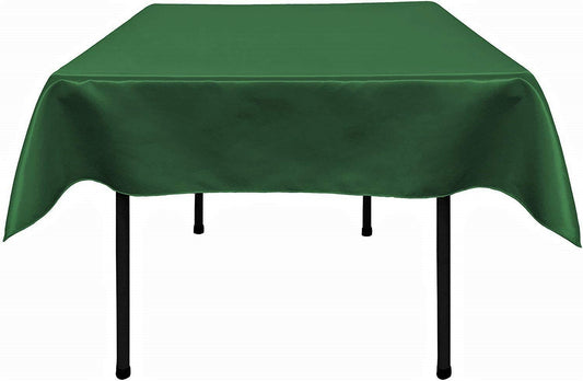 Polyester Bridal Satin Table Tablecloth (Emerald Green,