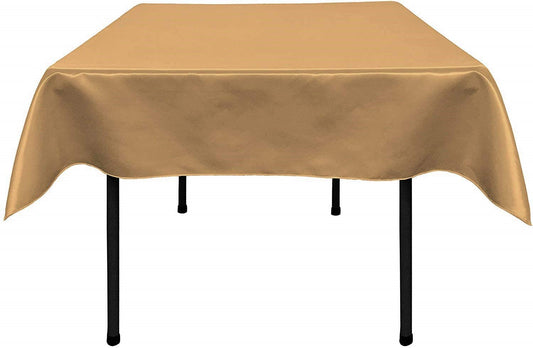 Polyester Bridal Satin Table Tablecloth (Gold,
