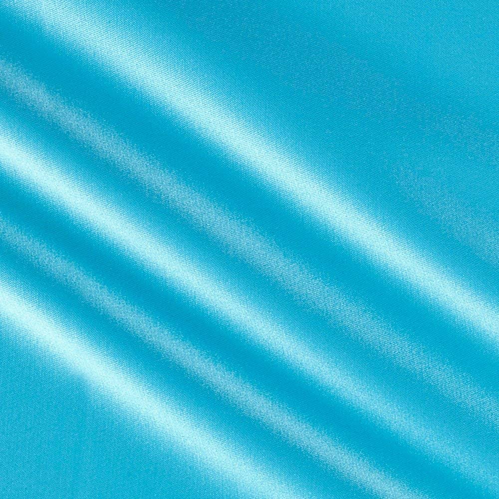 Spandex, Stretch L'Amour Satin Fabric (Turquoise 951, 1 Yard)