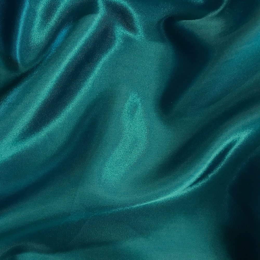 100% Polyester Soft Bridal Charmeuse Satin Fabric (Teal # 41,