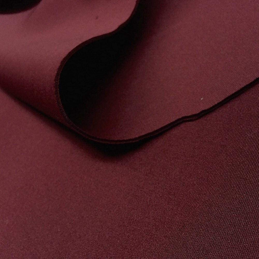 58/60" Wide 90% Polyester / 10% Spandex Neoprene Scuba Fabric (Burgundy, 1 Yard)