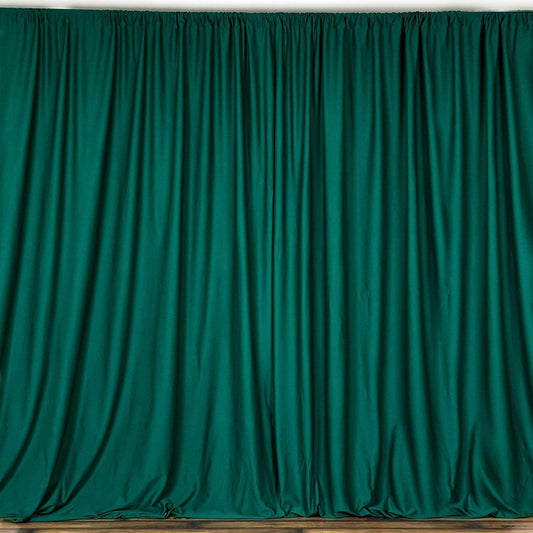 Polyester Backdrop Drape Curtain Panel - (Hunter Green,