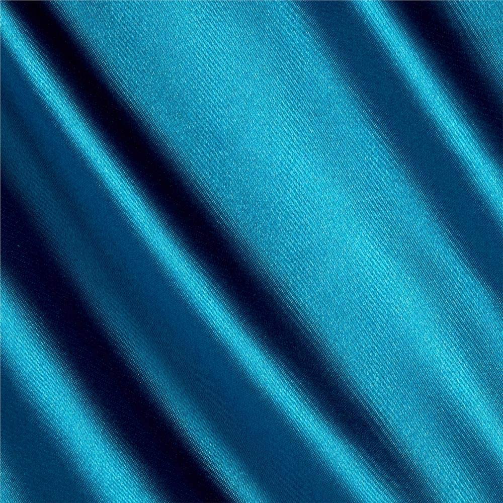 Spandex Light Weight Silky Stretch Charmeuse Satin Fabric (Light Teal 738,
