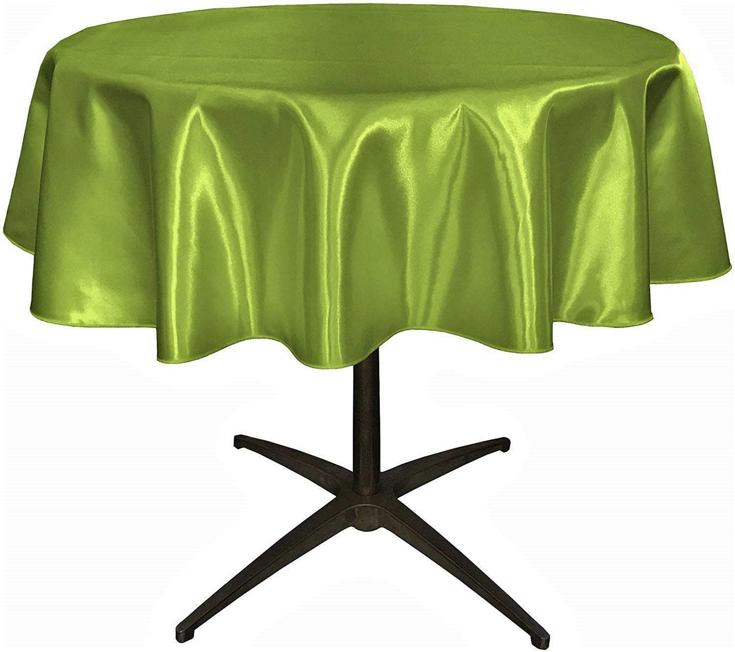 Bridal Satin Table Overlay, for Small Coffee Table (Lime,