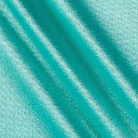 Spandex, Stretch L'Amour Satin Fabric (Jade 731, 1 Yard)