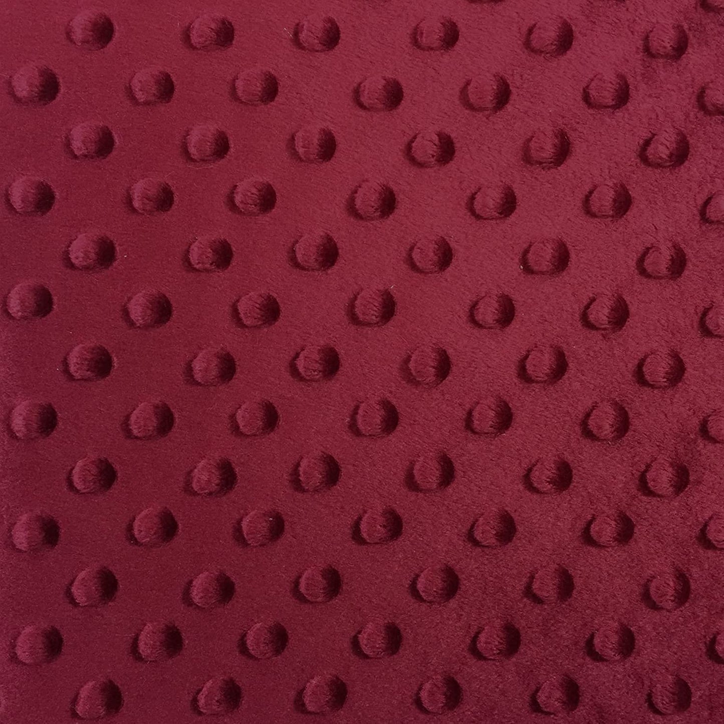 Minky Dimple Dot Soft Cuddle Fabric (Viking Red, 1 Yard)