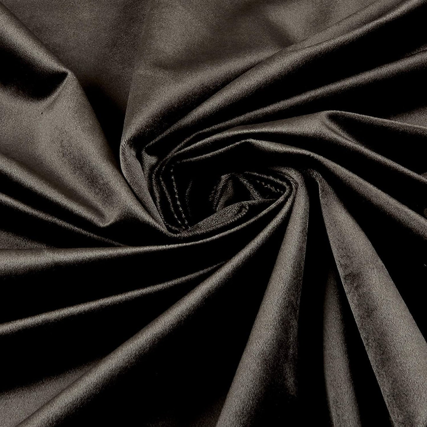 Upholstery Royal Velvet Fabric, 100% Polyester Upholstery Fabric (1 Yard, Charcoal)