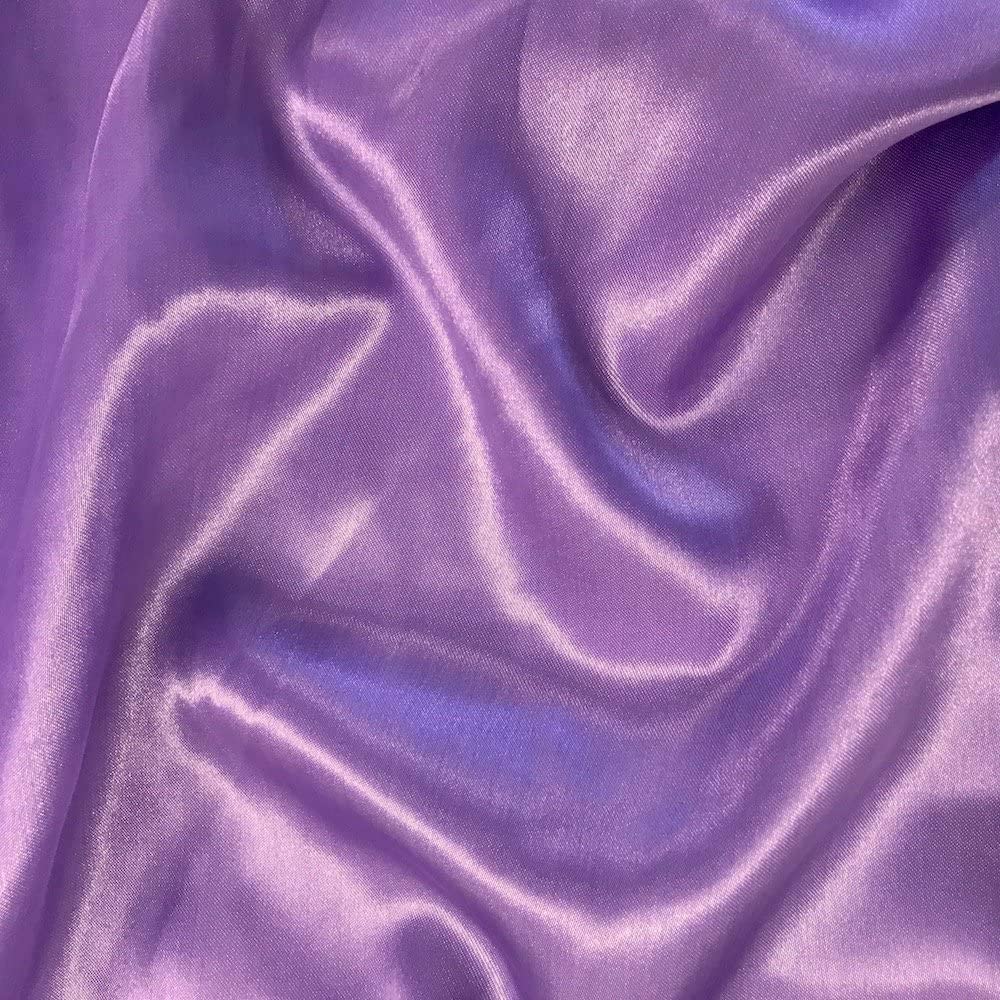 100% Polyester Soft Bridal Charmeuse Satin Fabric (Lilac # 24,