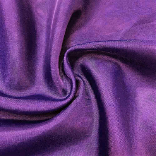 Sheer Voile Chiffon Fabric Draping Panels | Voile Fabric - 120" Wide | Use for Backdrop Curtain 10 Feet Wide. (Purple, by The Yard Folded)