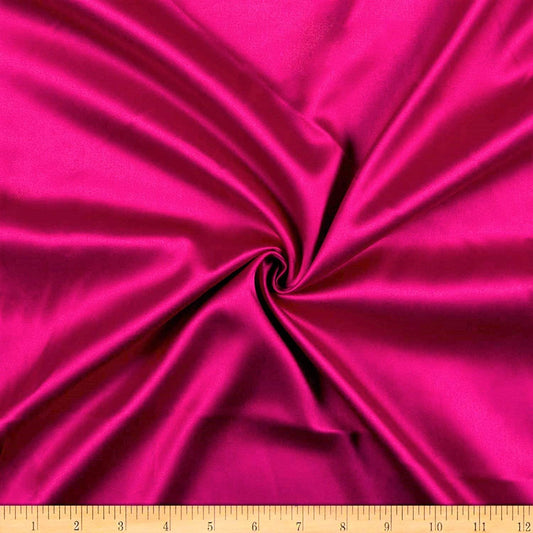 Spandex, Stretch L'Amour Satin Fabric (Magenta 646, 1 Yard)