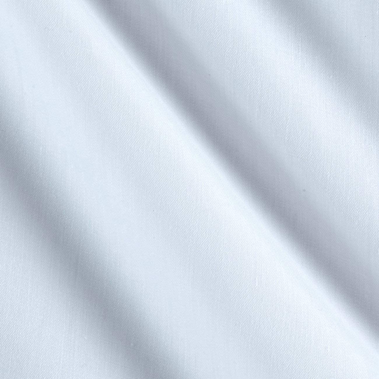 Premium Light Weight Poly Cotton Blend Broadcloth Fabric, Good to Make Face Mask Fabric (White, 1 Yard)