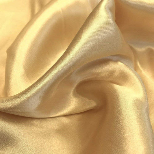 Spandex, Stretch L'Amour Satin Fabric (Gold 226, 1 Yard)