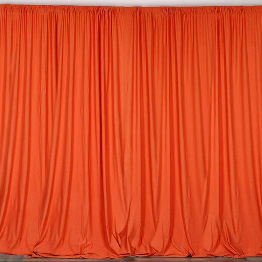 Polyester Backdrop Drape Curtain Panel - (Orange,