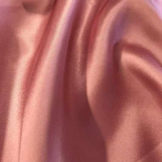 100% Polyester Soft Bridal Charmeuse Satin Fabric (Dusty Rose # 16,