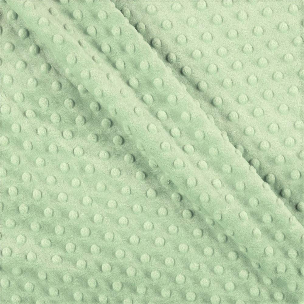 Minky Dimple Dot Soft Cuddle Fabric (Sage, 1 Yard)
