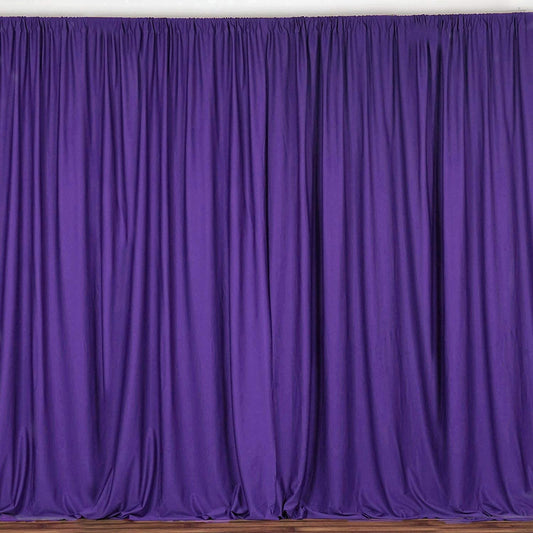 Polyester Backdrop Drape Curtain Panel - (Purple,