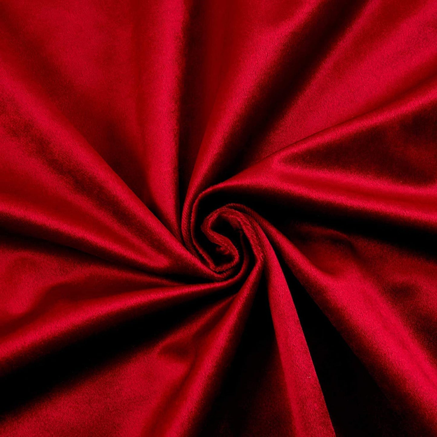Upholstery Royal Velvet Fabric, 100% Polyester Upholstery Fabric (1 Yard, Cherry)