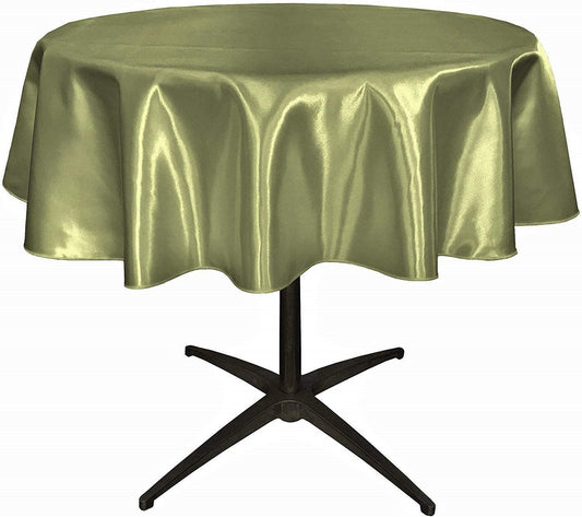 Bridal Satin Table Overlay, for Small Coffee Table (Sage,