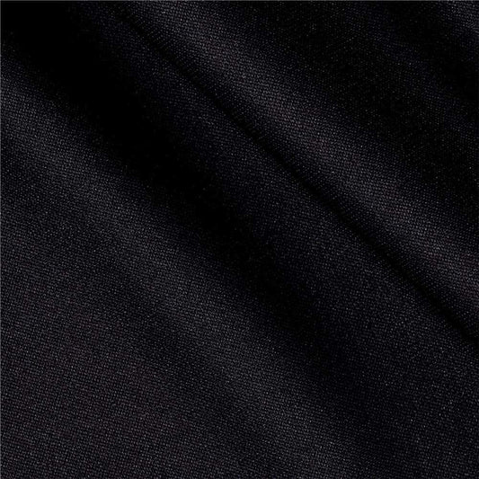 100% Polyester Wrinkle Free Stretch Double Knit Scuba Fabric (Black, 1 Yard)