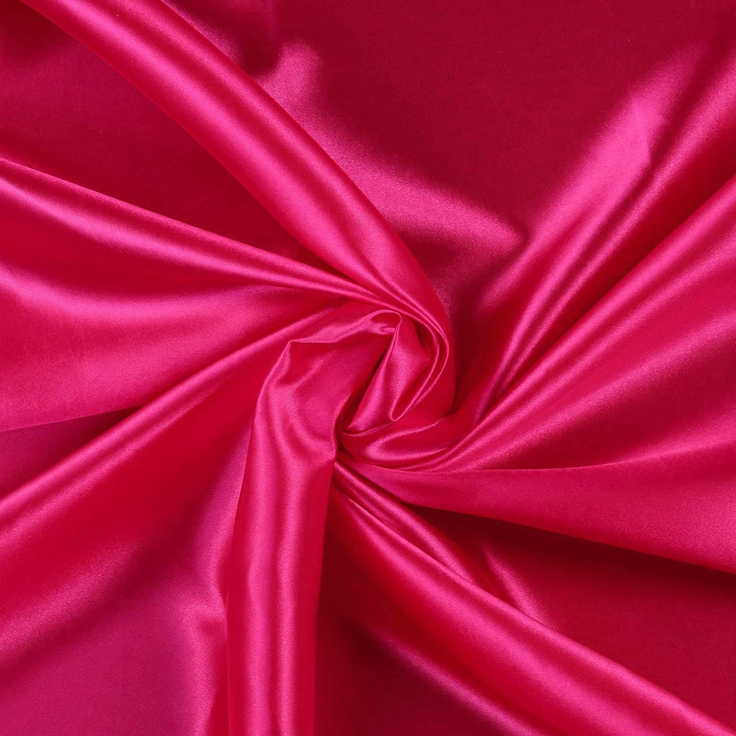 100% Polyester Soft Bridal Charmeuse Satin Fabric (Fuchsia # 17,