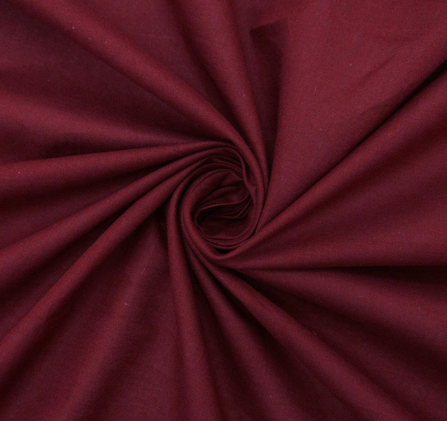 Premium Light Weight Poly Cotton Blend Broadcloth Fabric, Good to Make Face Mask Fabric (Burgundy, 1 Yard)