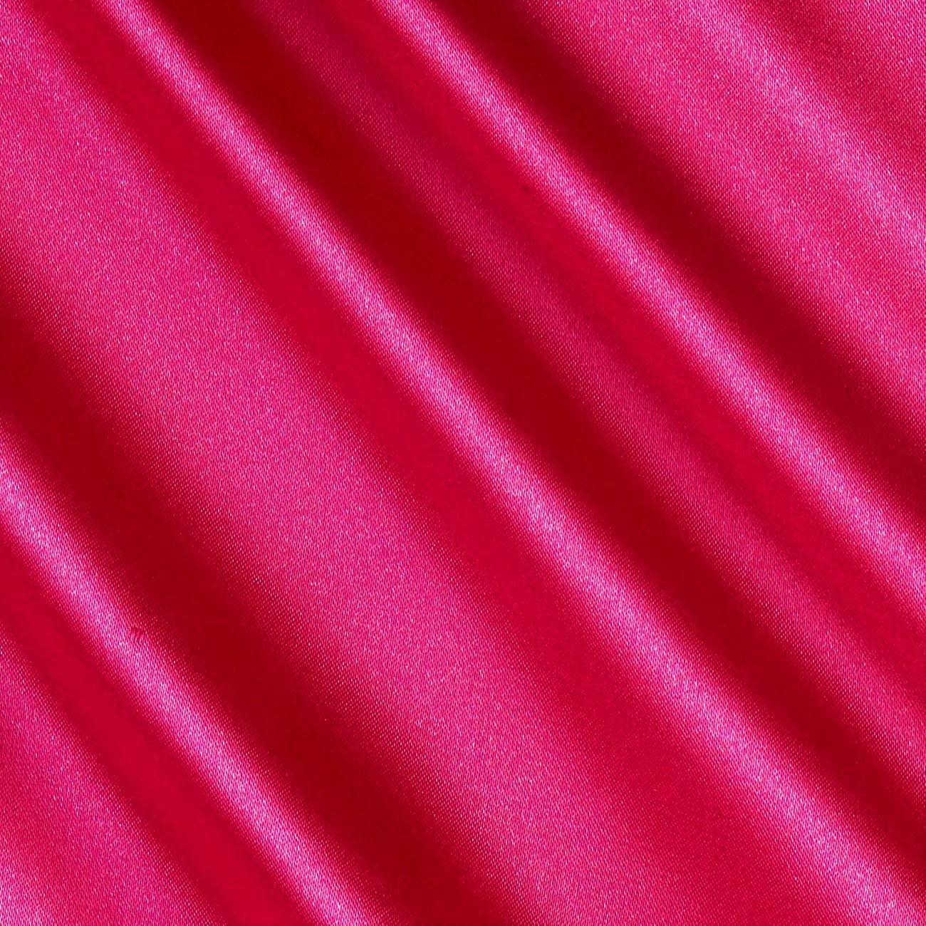 Spandex Light Weight Silky Stretch Charmeuse Satin Fabric (Fuchsia 529,