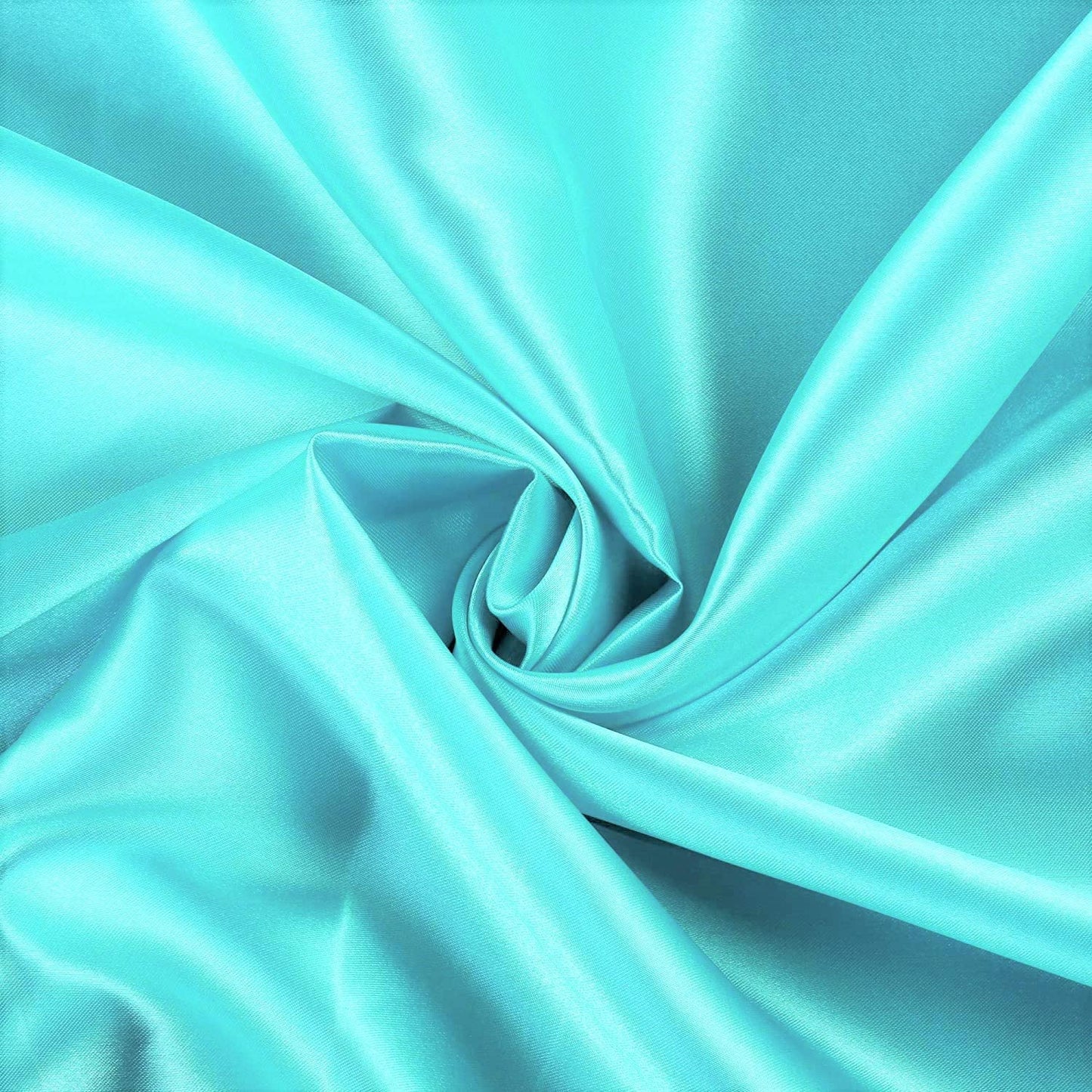100% Polyester Soft Bridal Charmeuse Satin Fabric (Aqua # 47,