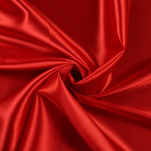 100% Polyester Soft Bridal Charmeuse Satin Fabric (Dark Red # 23,