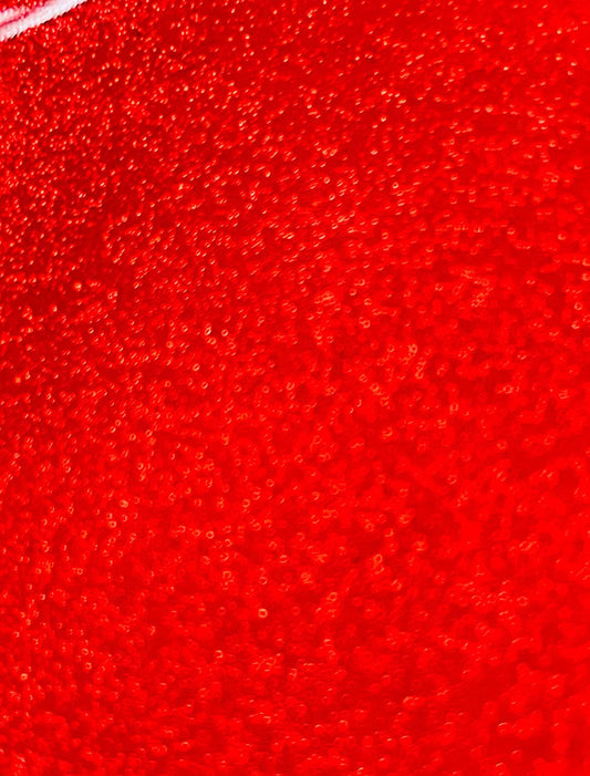 53/54" Wide Shiny Sparkle Glitter Vinyl, Faux Leather PVC-Upholstery Craft Fabric by The Yard (Red, 1 Yard)