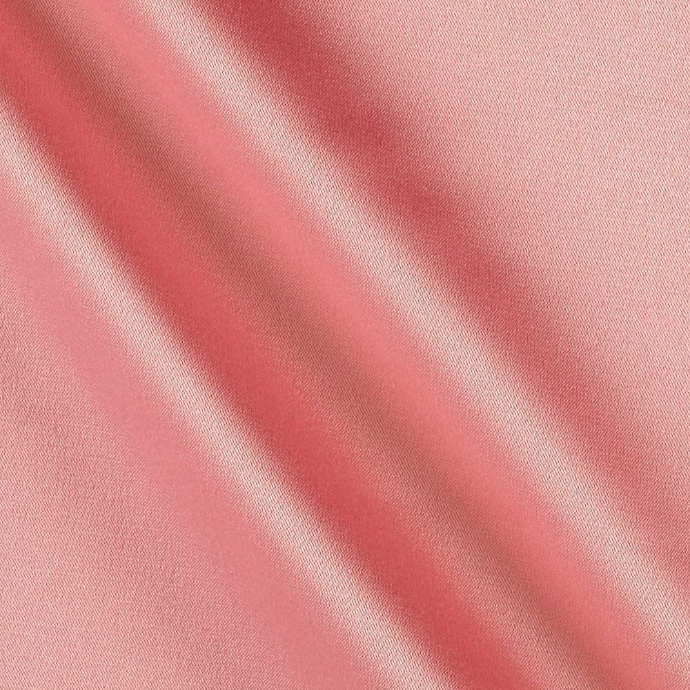 Spandex, Stretch L'Amour Satin Fabric (Coral 432, 1 Yard)