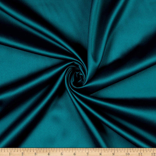 Spandex, Stretch L'Amour Satin Fabric (Light Teal 764, 1 Yard)