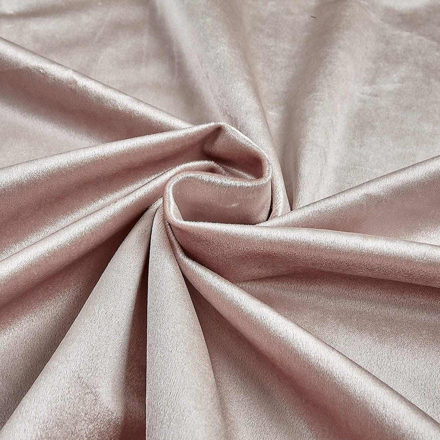 Upholstery Royal Velvet Fabric, 100% Polyester Upholstery Fabric (1 Yard, Blush)