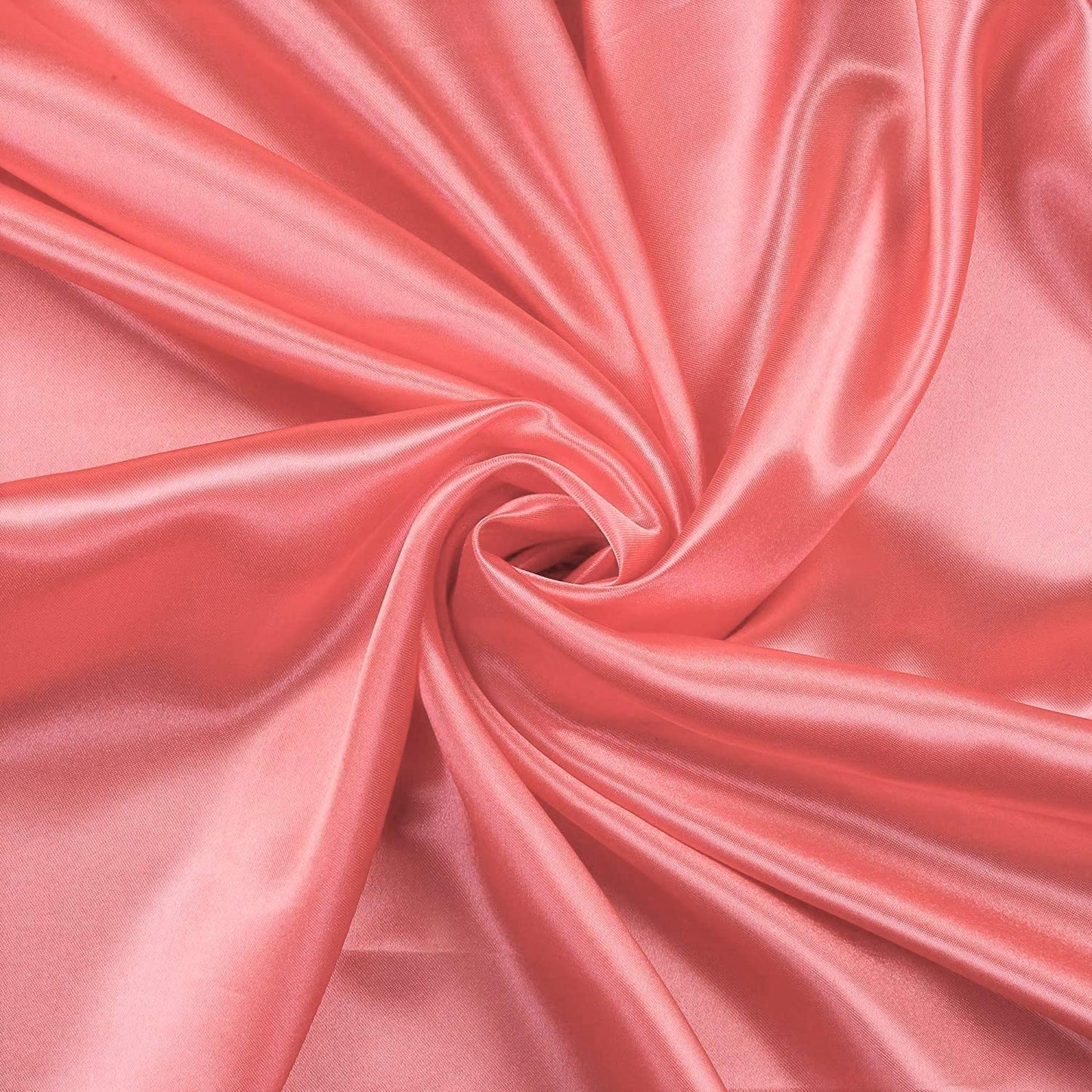 100% Polyester Soft Bridal Charmeuse Satin Fabric (Coral # 44,
