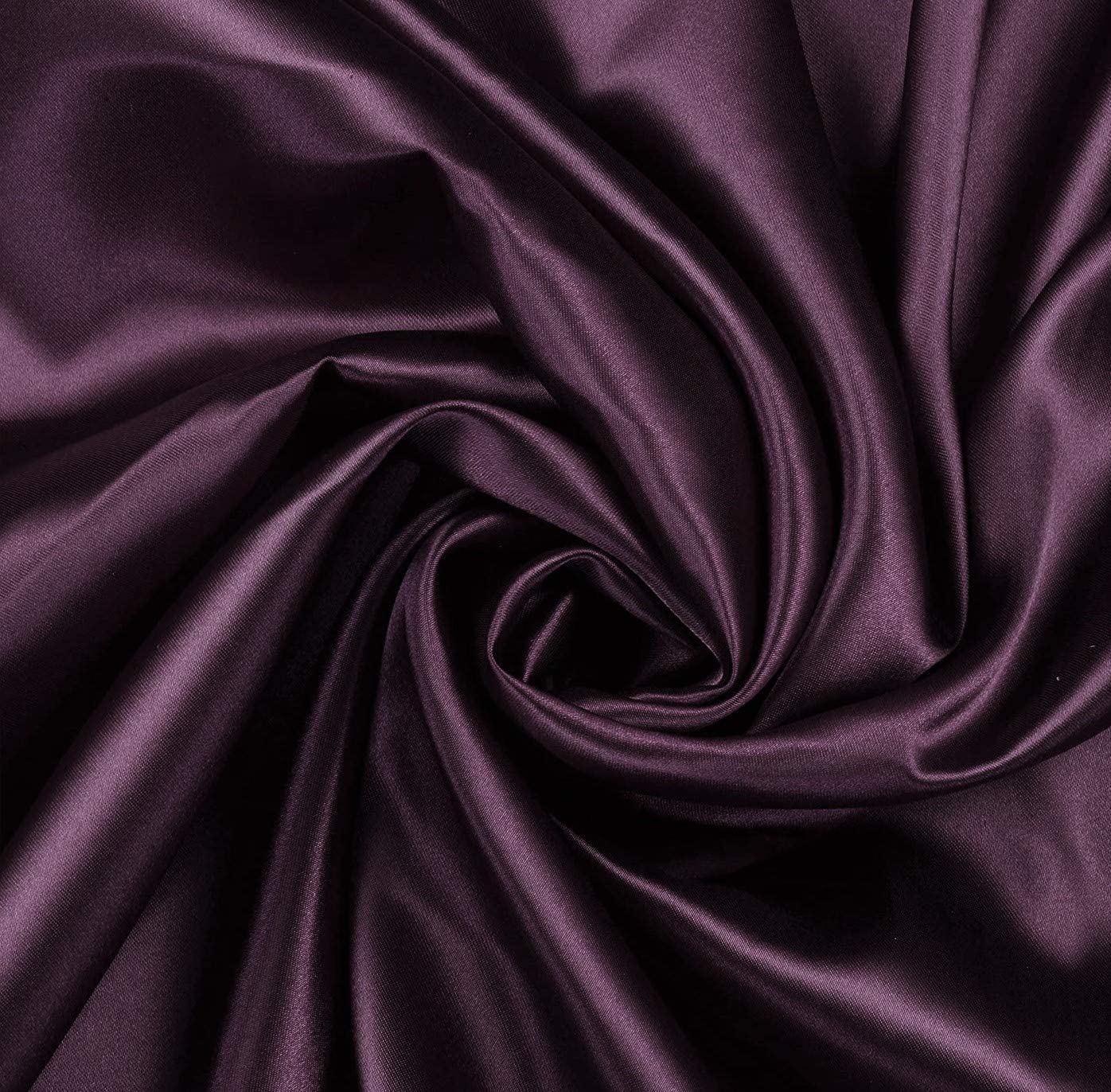 100% Polyester Soft Bridal Charmeuse Satin Fabric (Eggplant # 28,