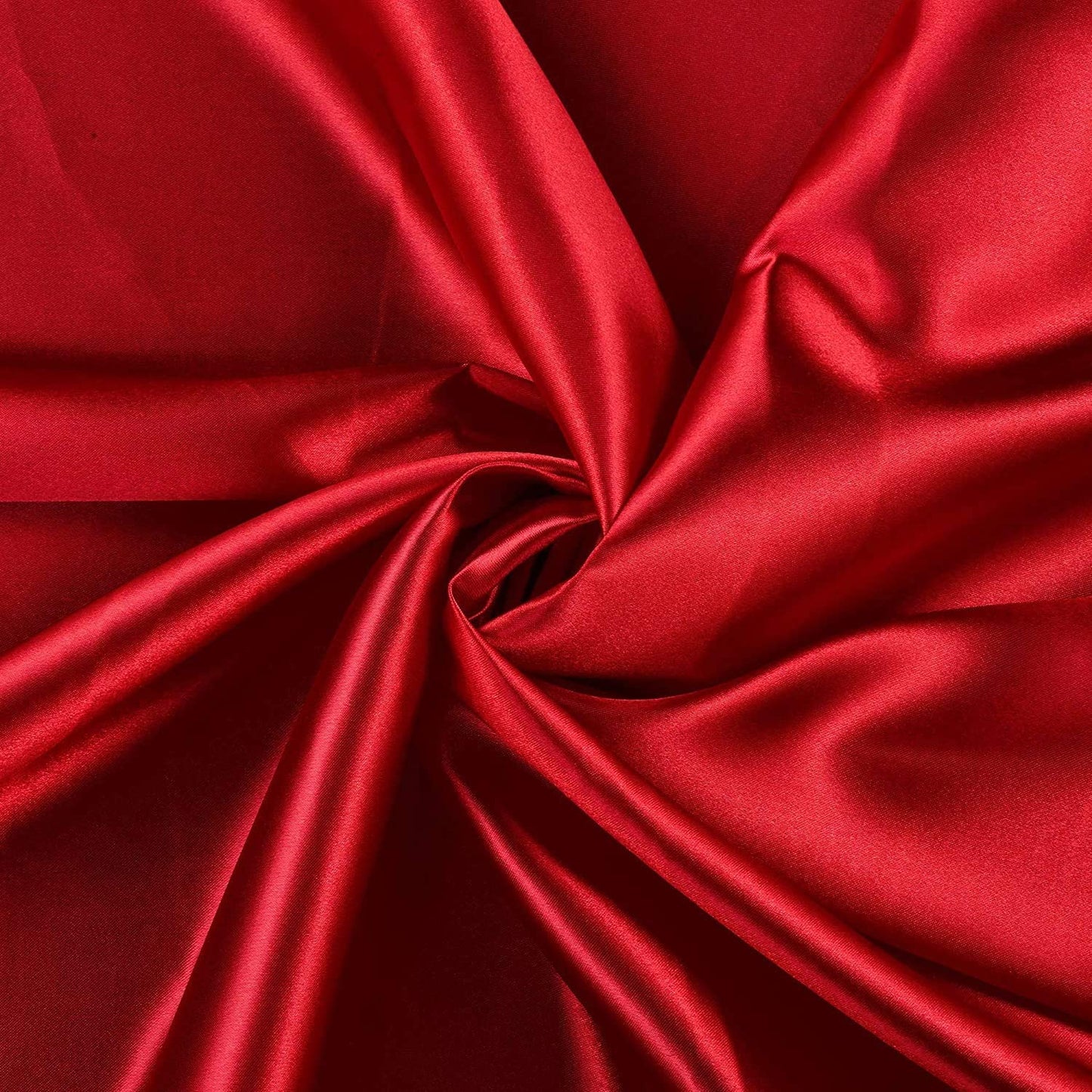 100% Polyester Soft Bridal Charmeuse Satin Fabric (Apple Red # 53,