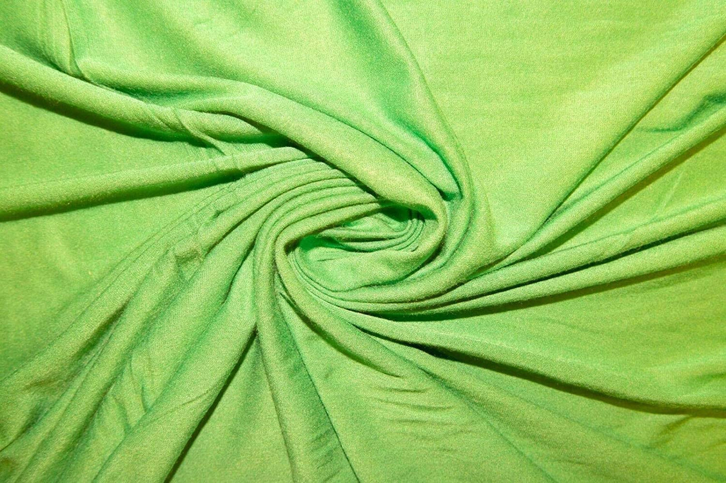58/60" Wide, 95% Cotton 5% Spandex, Cotton Jersey Spandex Knit Blend, 4 Way Stretch Fabric (Lime, 1 Yard)