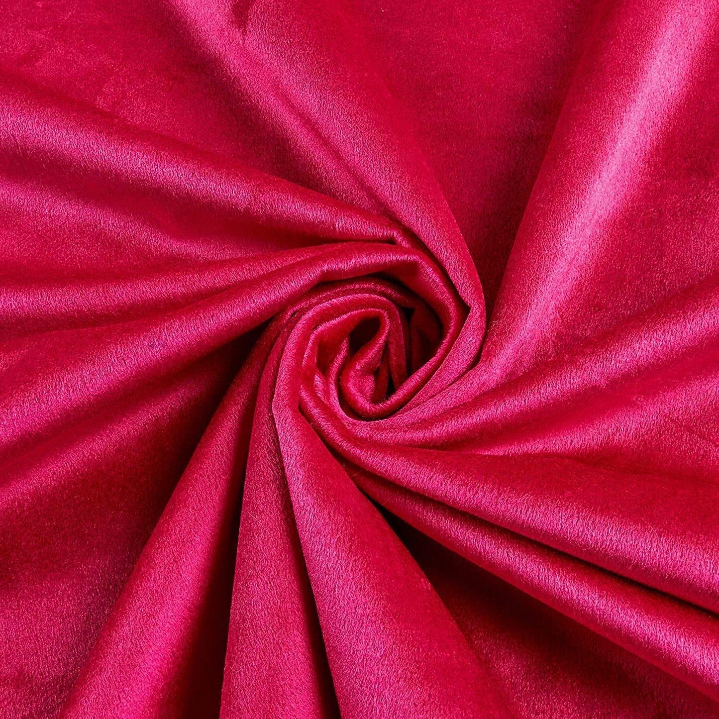 Upholstery Royal Velvet Fabric, 100% Polyester Upholstery Fabric (1 Yard, Fuchsia)