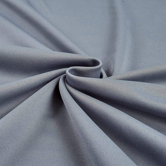 100% Polyester Wrinkle Free Stretch Double Knit Scuba Fabric (Grey, 1 Yard)