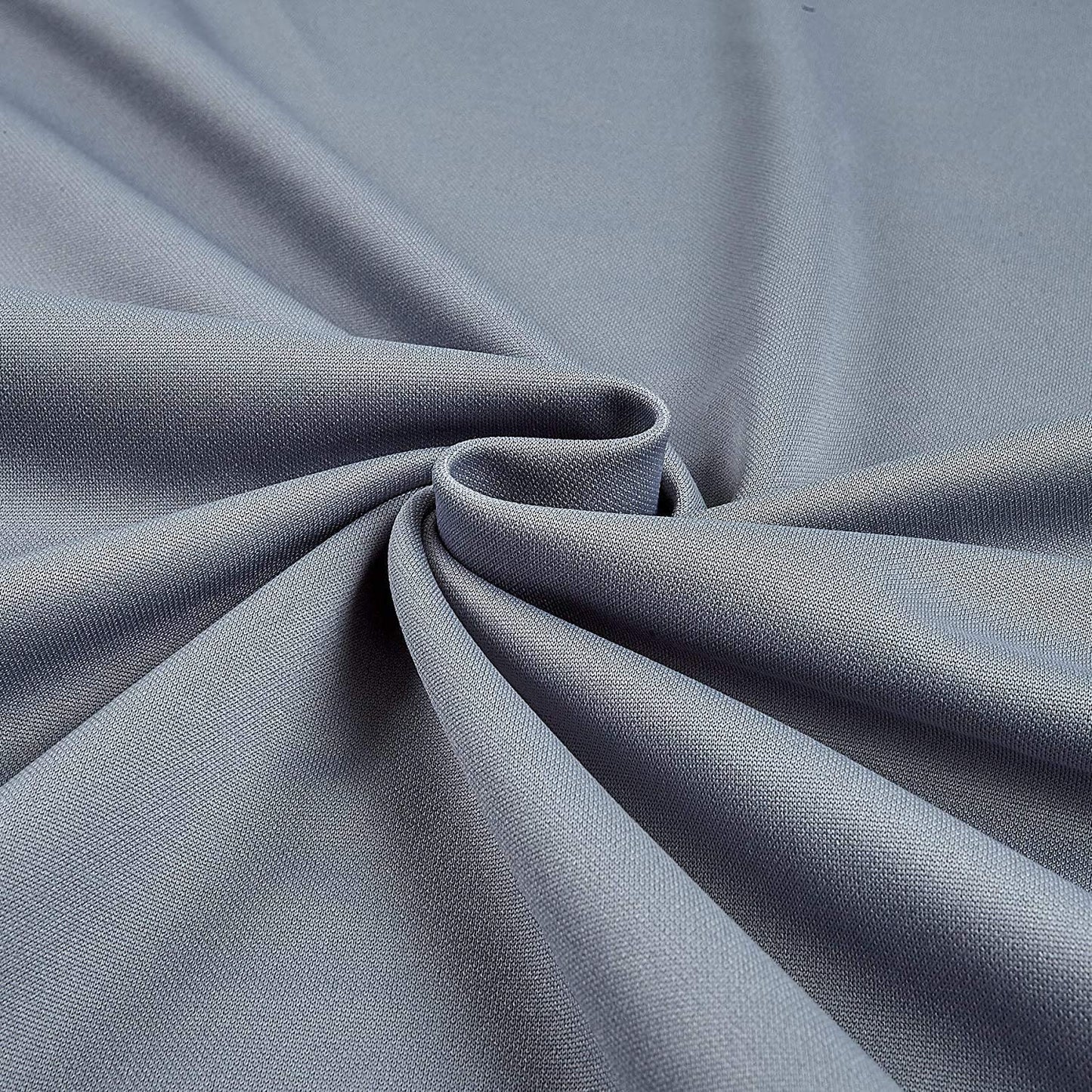 100% Polyester Wrinkle Free Stretch Double Knit Scuba Fabric (Grey, 1 Yard)